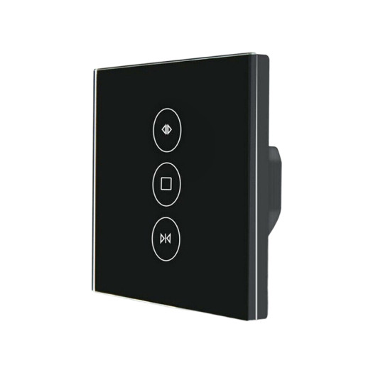 Smart WiFi CSmart WiFi Curtain and Roller Shutter Switch - LED Controllable Wall Switch, Tuya Smart Home Device, Compatible with Alexa & Google Home, Remote & App Control, Adjustable Timer, Wireless Smart Switches for Shutter, 110-240V